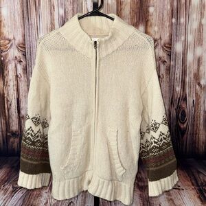 Old Navy Zip Up Bell Sleeved Sweater
